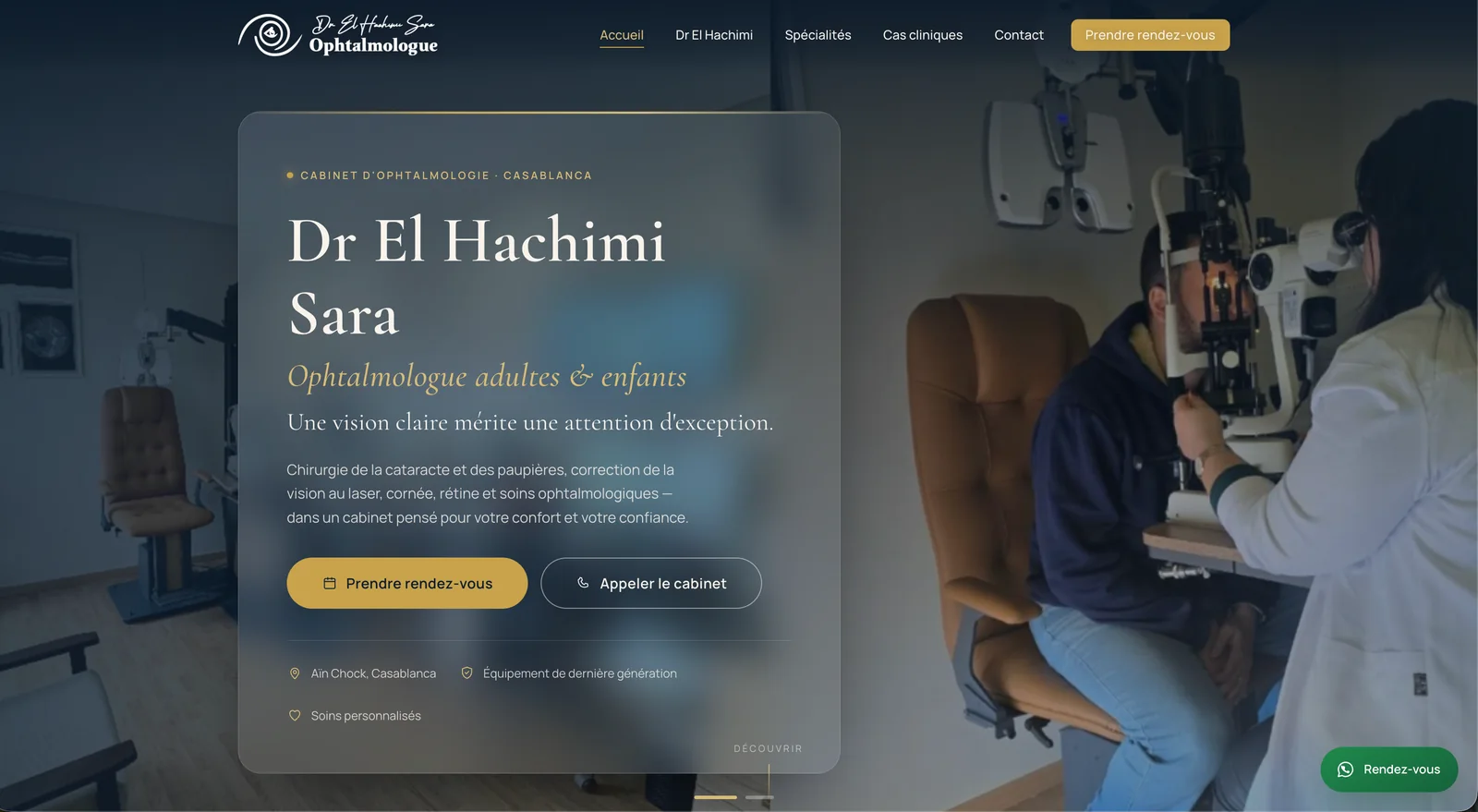 Aperçu du cabinet Dr Sara El Hachimi